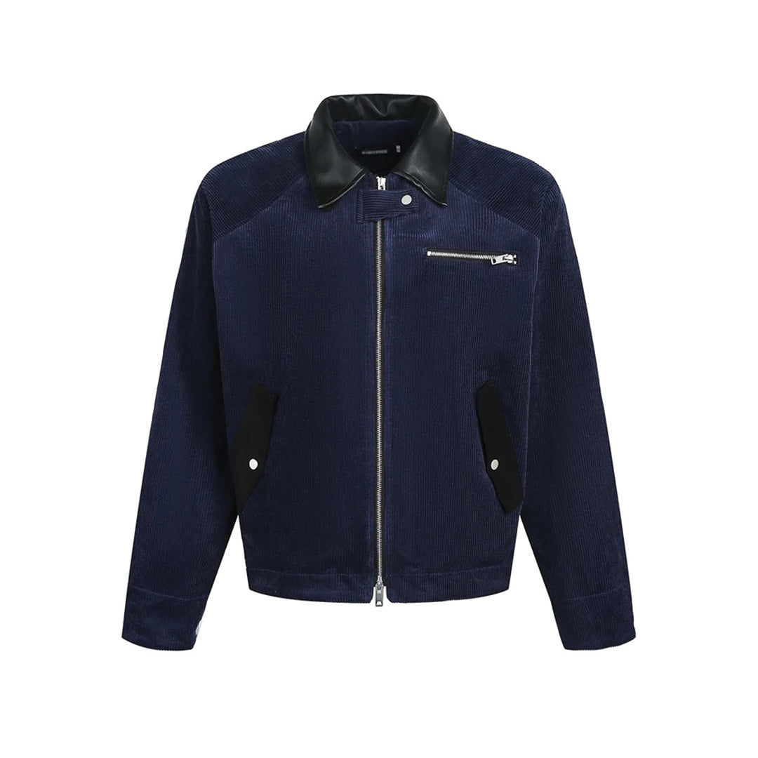 Patchwork Cargo Denim Jakke
