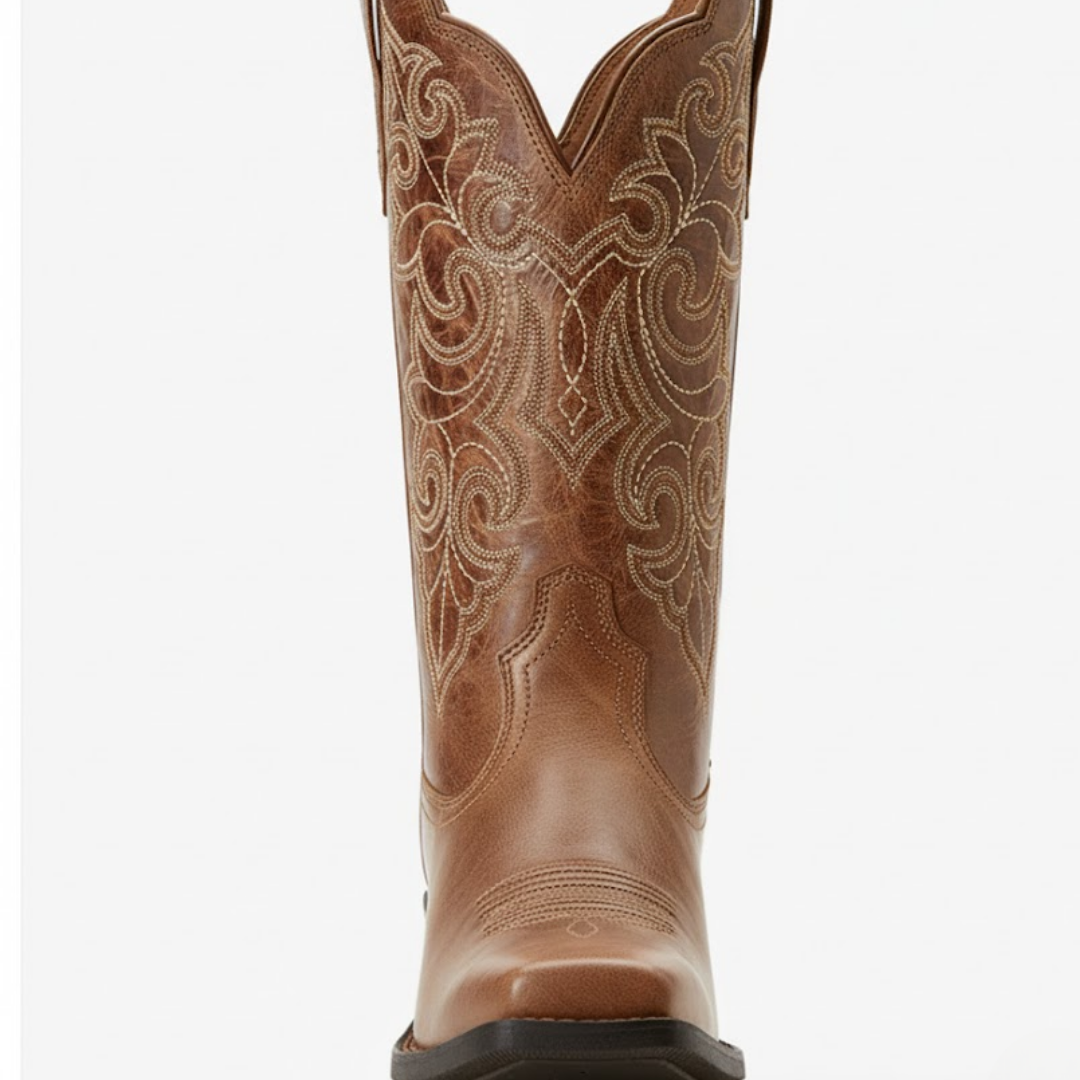 Dames Round Up Vierkante Neus Western Laarsjes