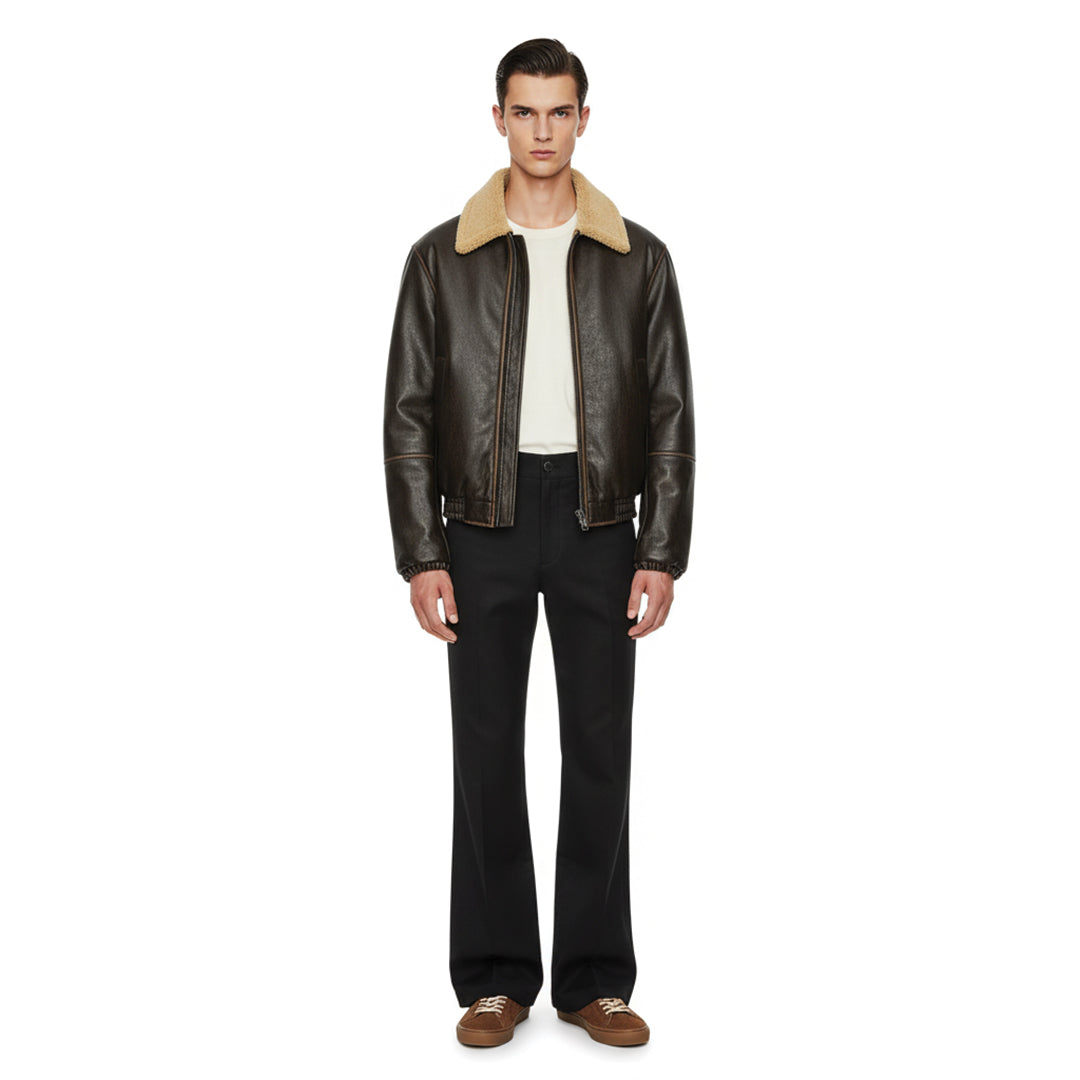 Patchwork Cargo Denim Jakke