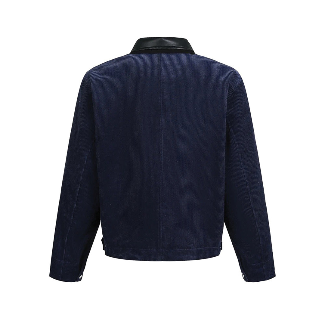 Patchwork Cargo Denim Jakke
