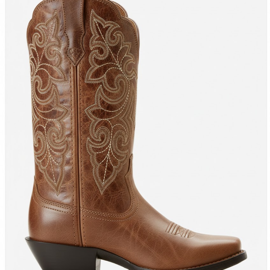 Dames Round Up Vierkante Neus Western Laarsjes