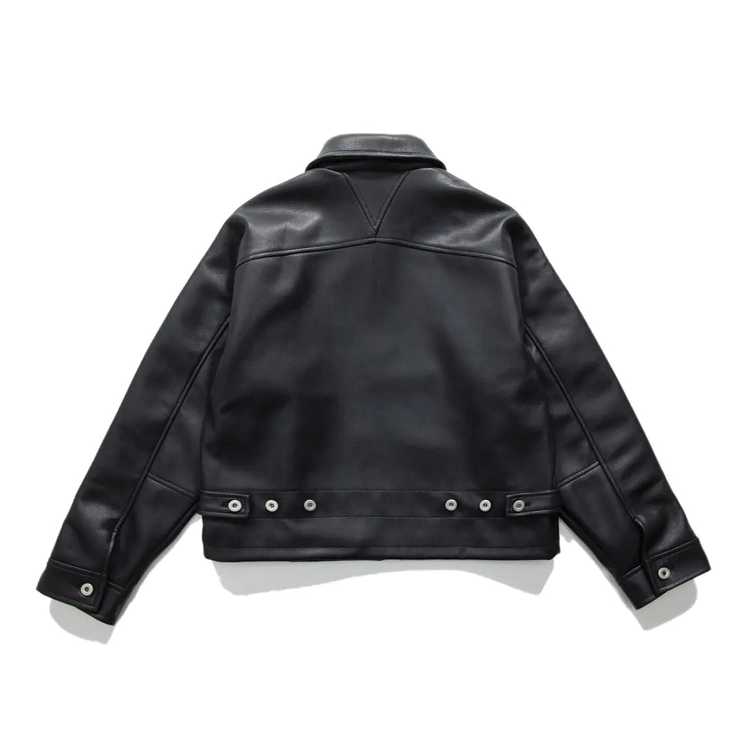 Patchwork Cargo Denim Jakke