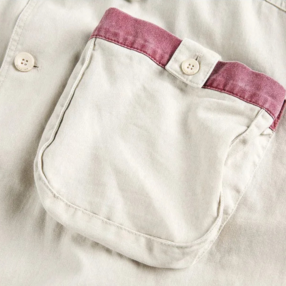Patchwork Cargo Denim Jakke