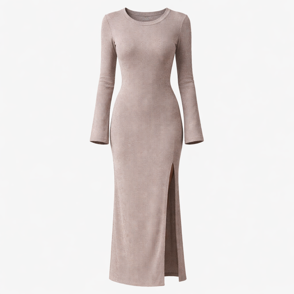 Dames Bell Sleeve Maxi Jurk - Lange Lengte