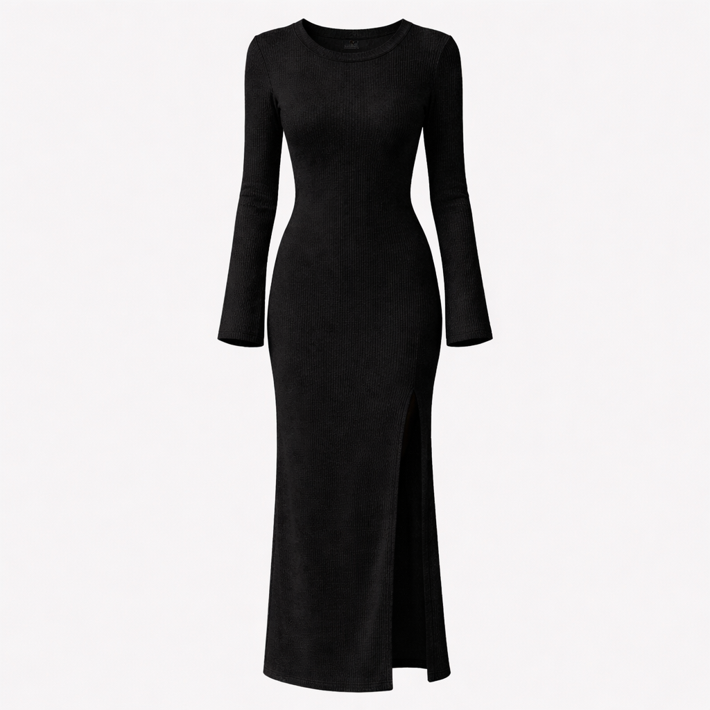 Dames Bell Sleeve Maxi Jurk - Lange Lengte