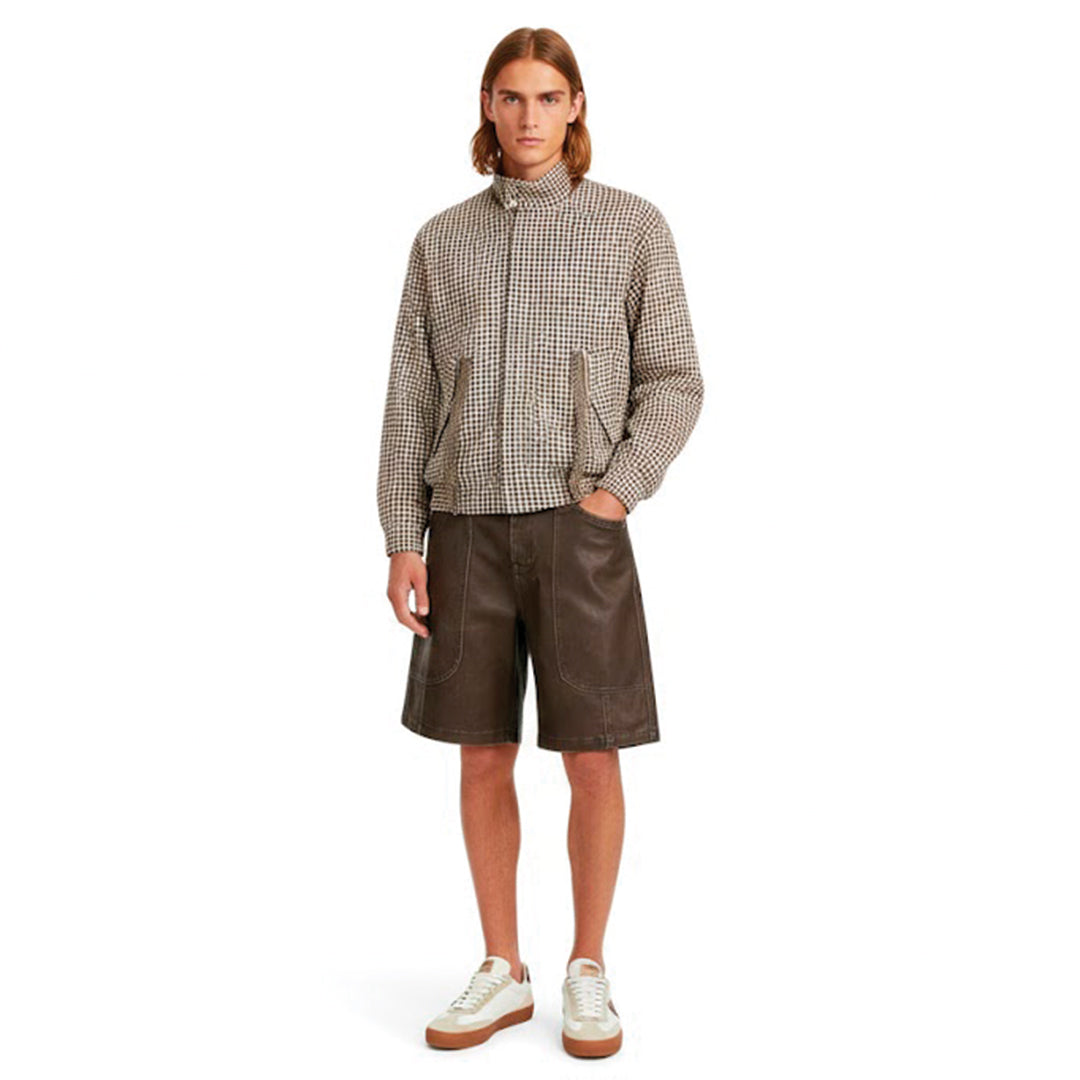 Patchwork Cargo Denim Jakke