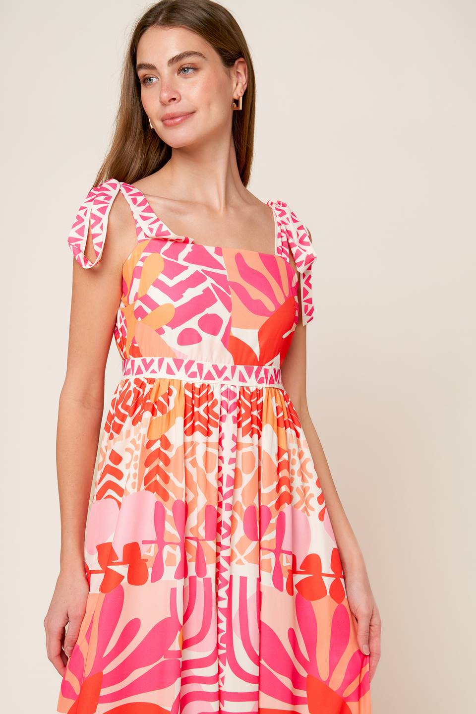 Drive-In Movie Woven Maxi Dress