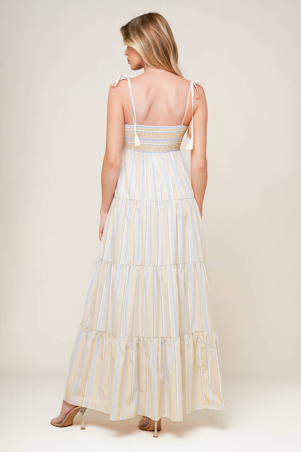Direct- Waves of Lift Woven Maxi Dress