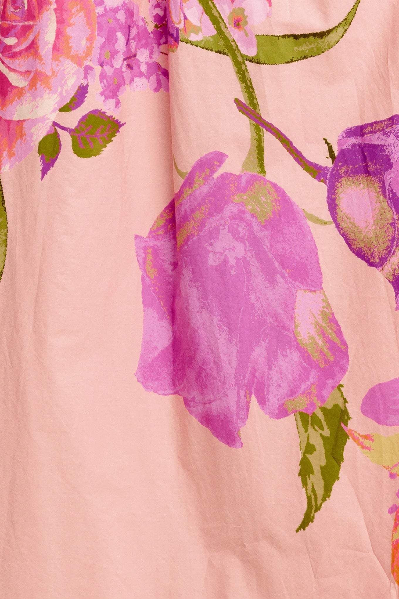 Rozen Serenade Geweven Maxi Jurk