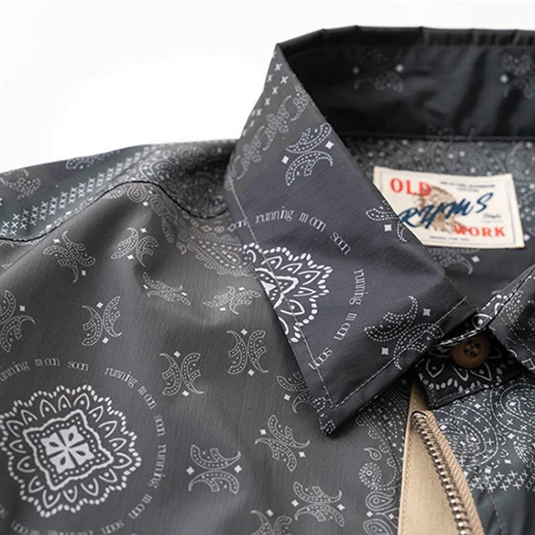 Patchwork Cargo Denim Jakke