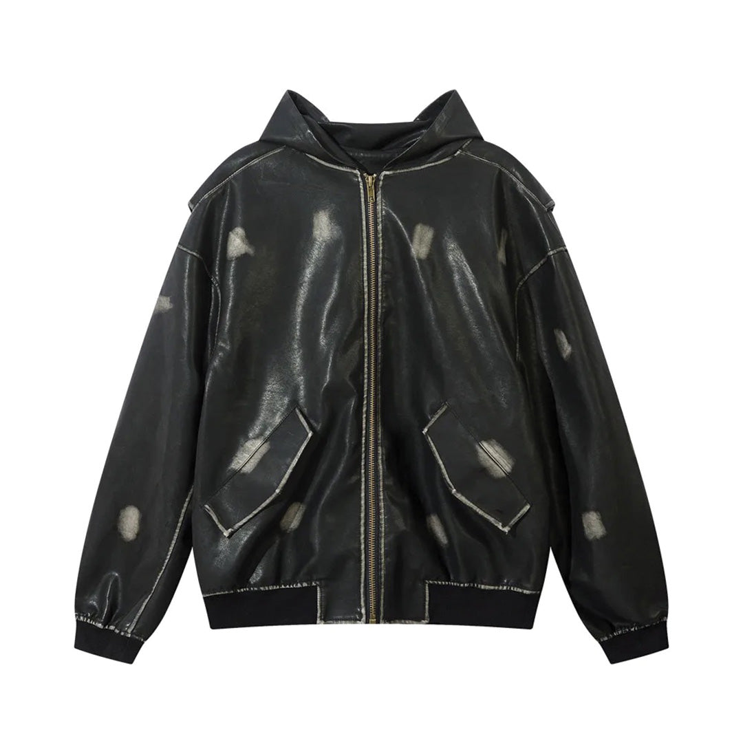 Patchwork Cargo Denim Jakke