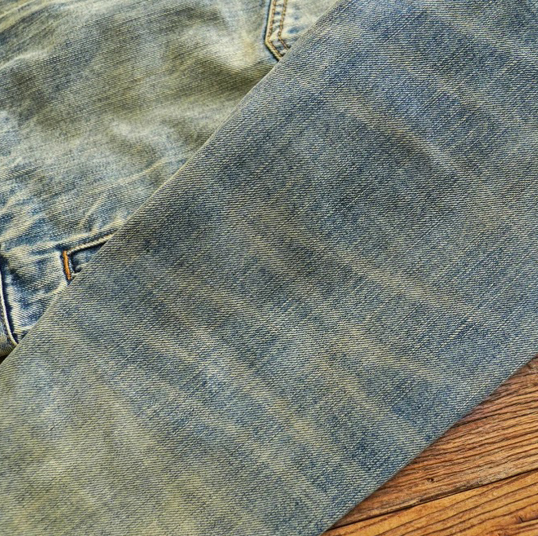 Patchwork Cargo Denim Jakke