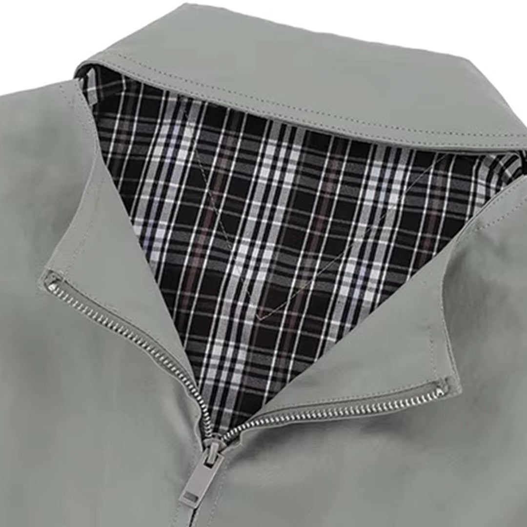 Patchwork Cargo Denim Jakke