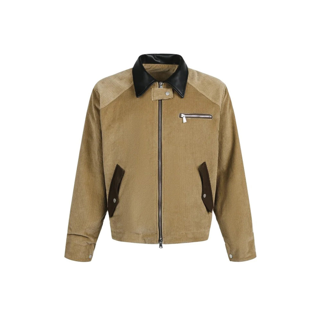 Patchwork Cargo Denim Jakke