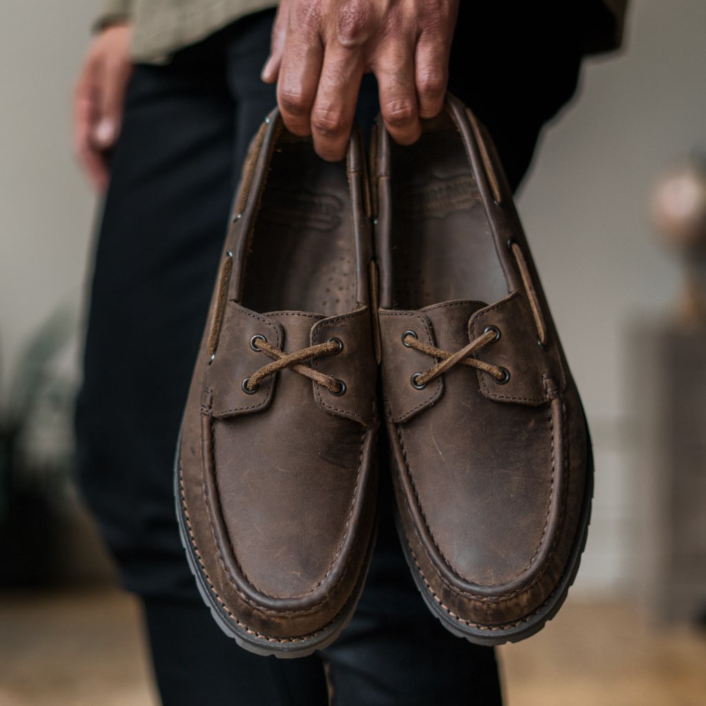 Håndsyet Loafer | Tobak