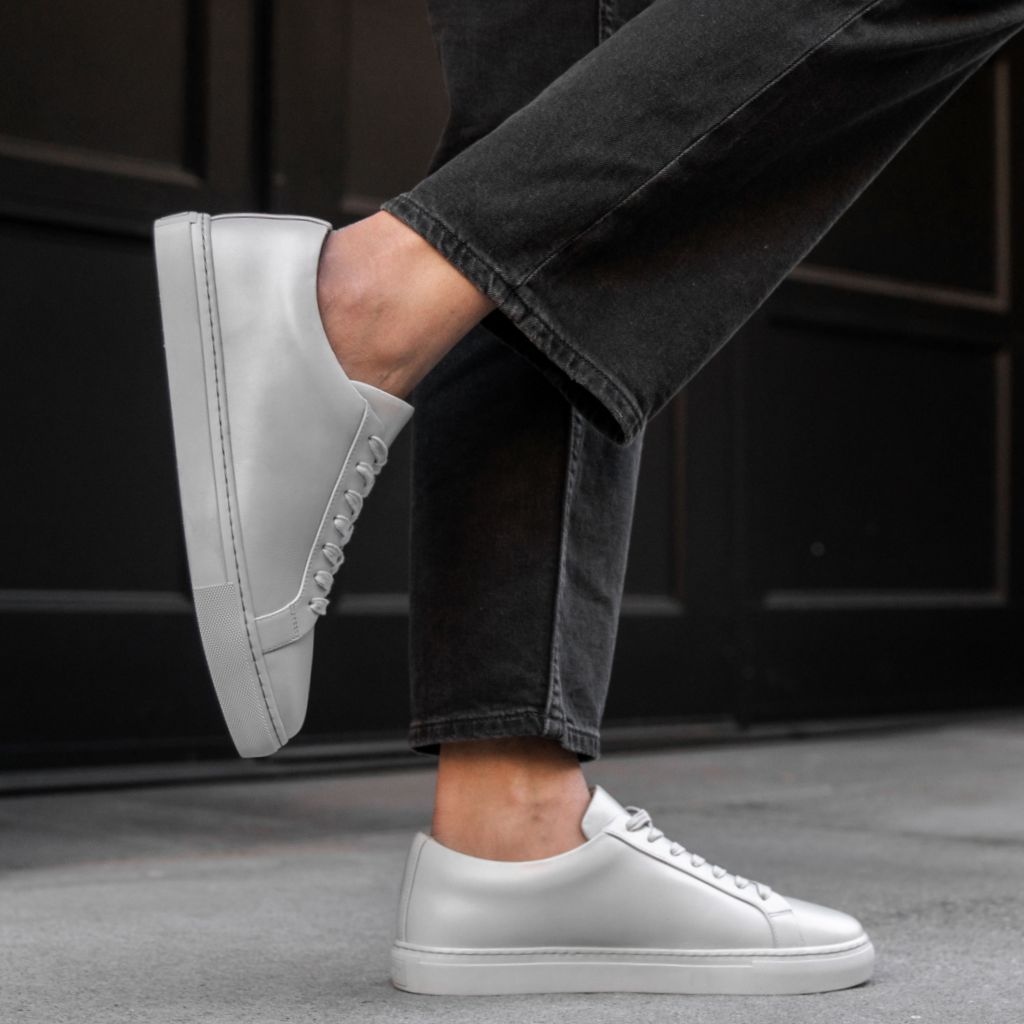 Dame Premier Low Top | Lysegrå