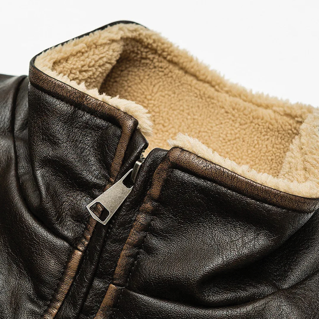 Patchwork Cargo Denim Jakke