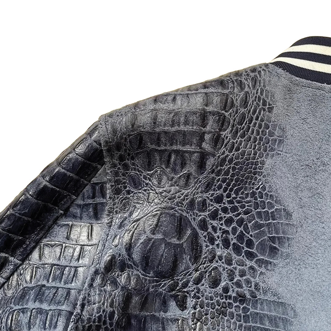 Patchwork Cargo Denim Jakke