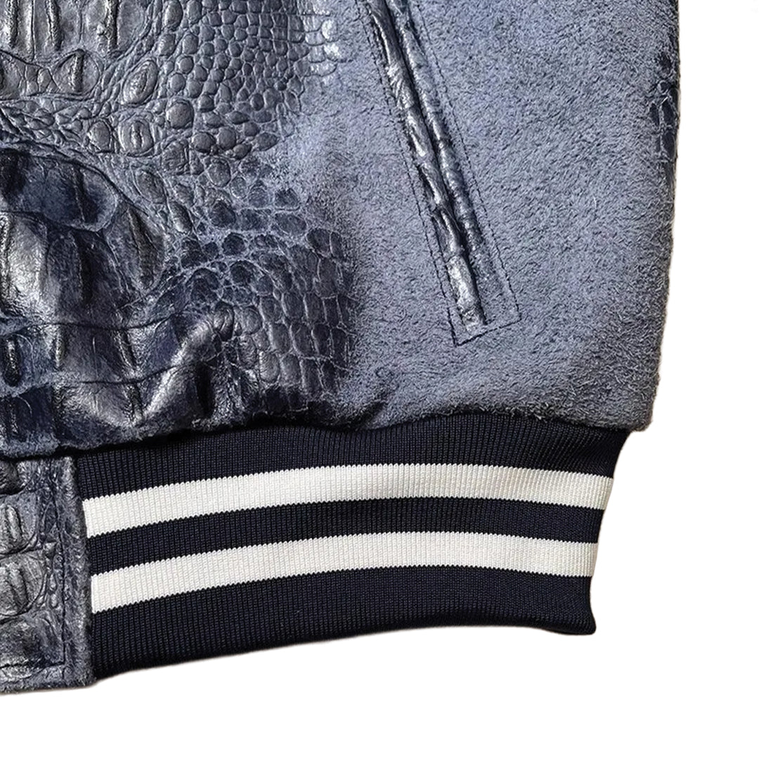 Patchwork Cargo Denim Jakke