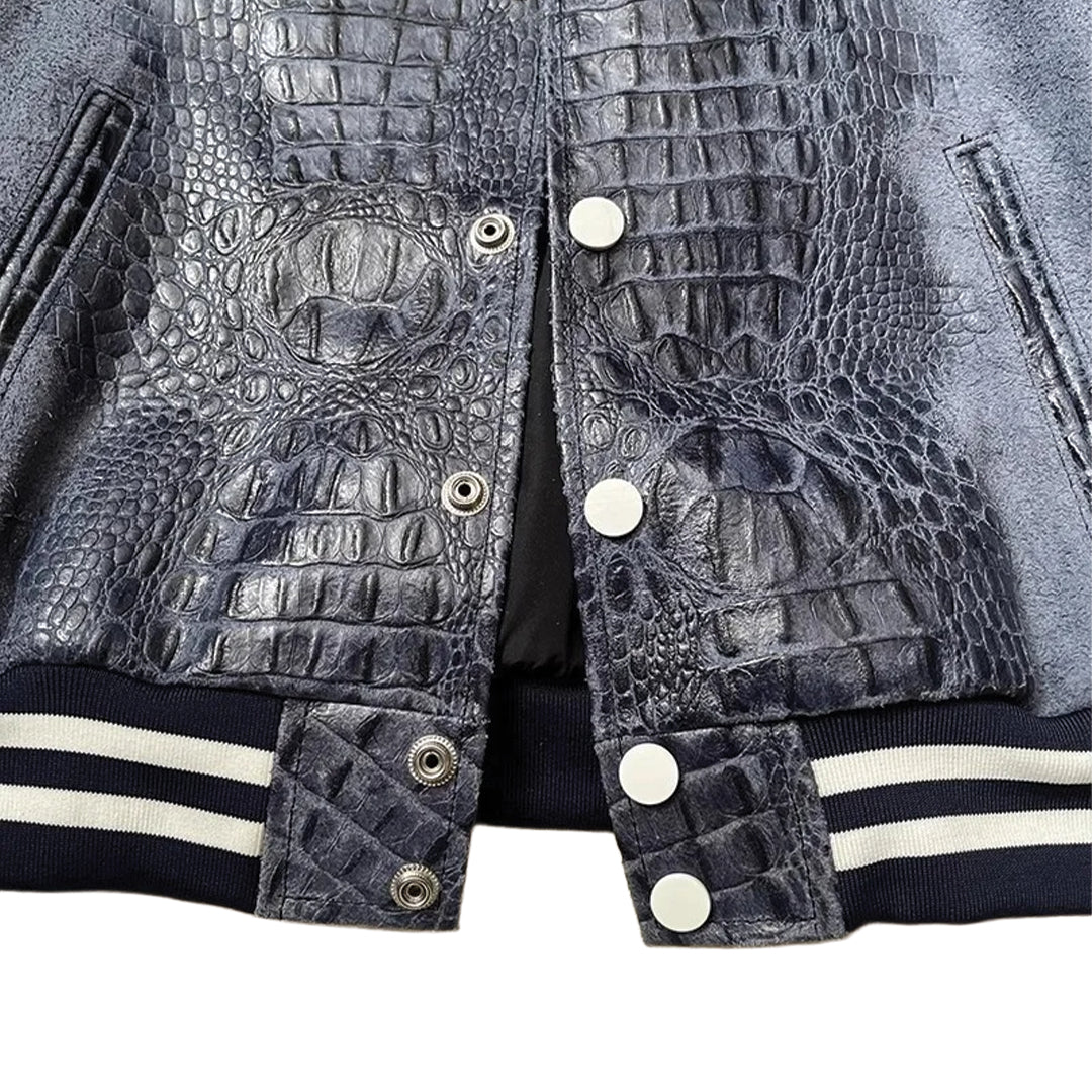 Patchwork Cargo Denim Jakke