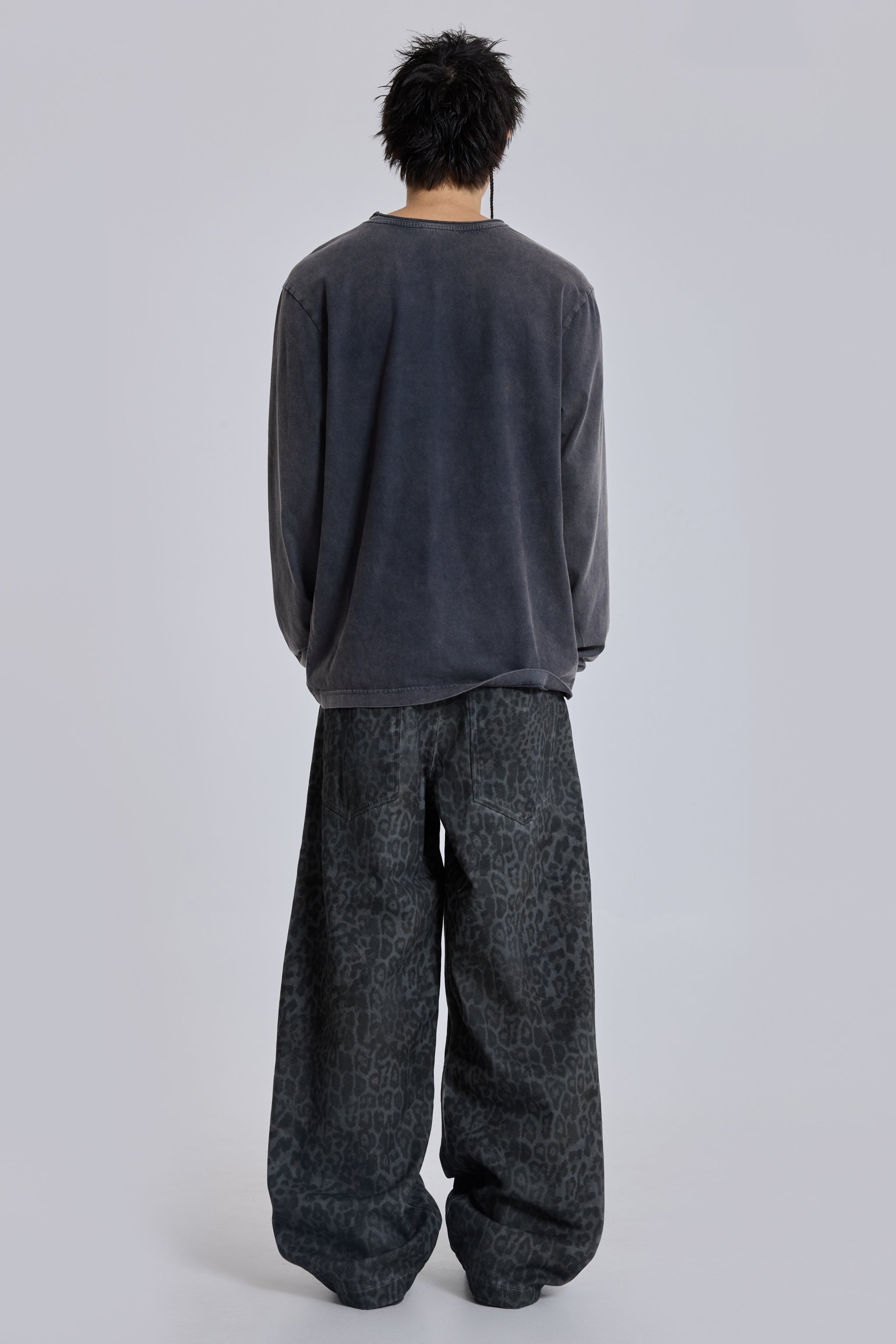 Koksgrå Leopard Fade Colossus Jeans