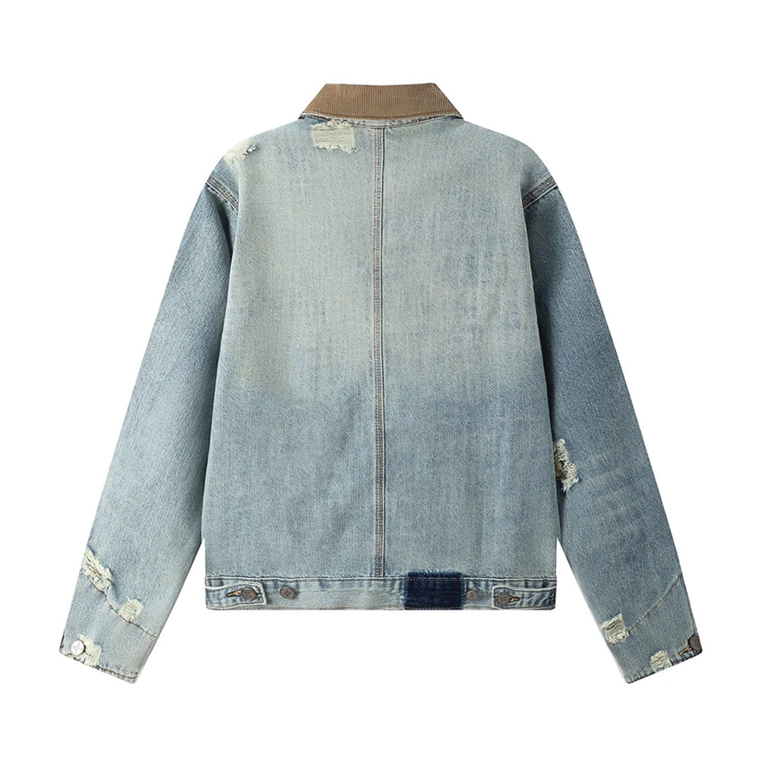Jeans Jacket with Rhinestones