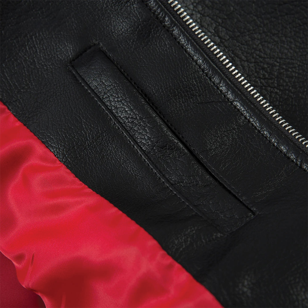Veste cargo patchwork en denim