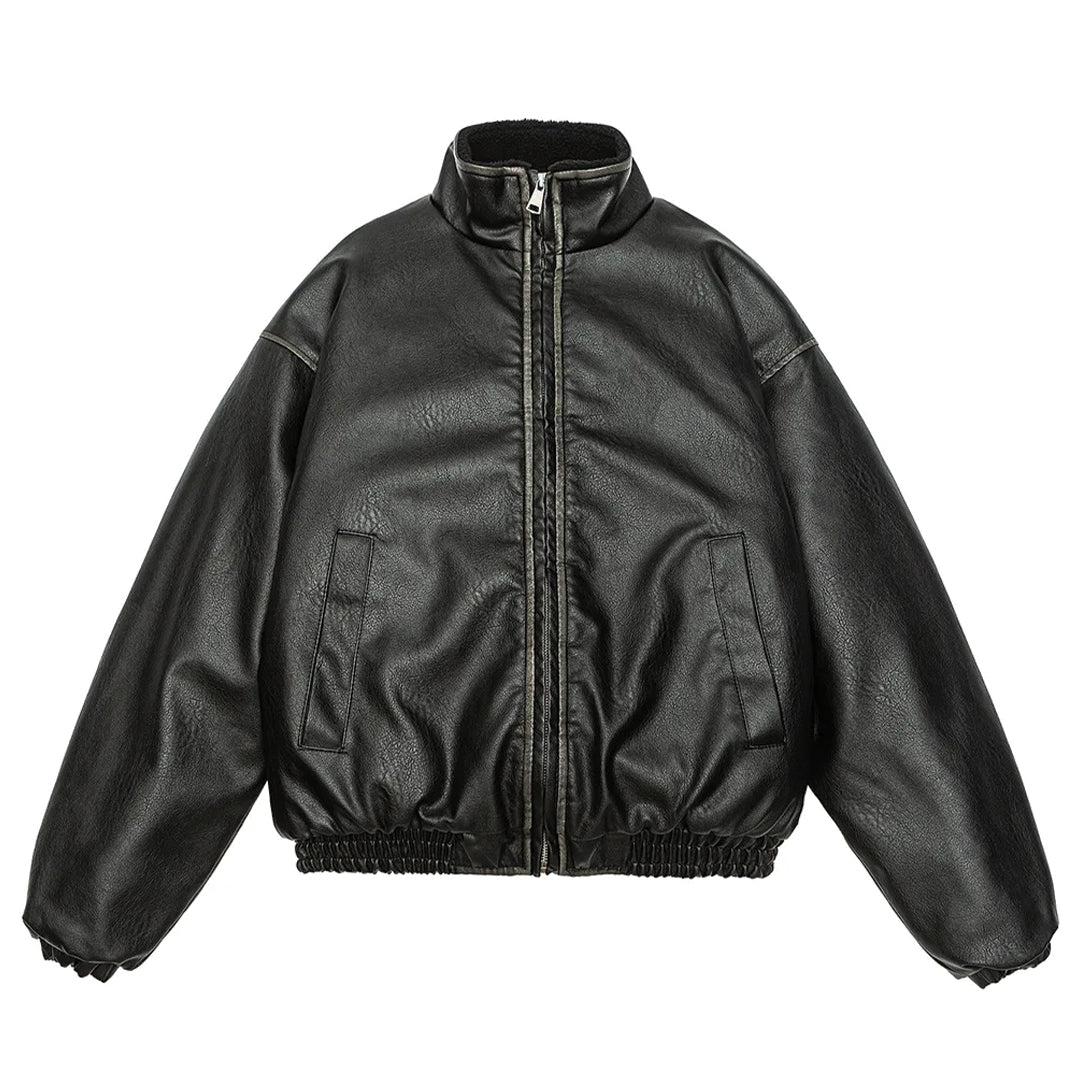 Patchwork Cargo Denim Jakke