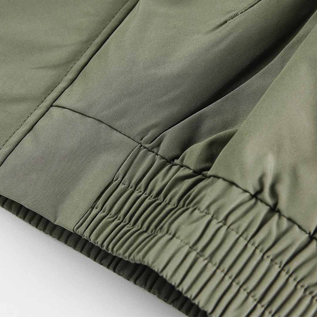 Patchwork Denim Cargo Jakke