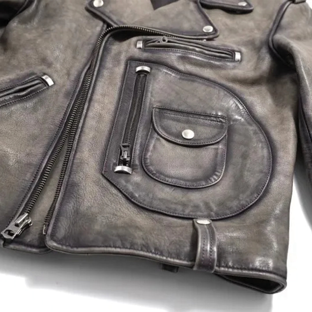 Patchwork Cargo Denim Jacket