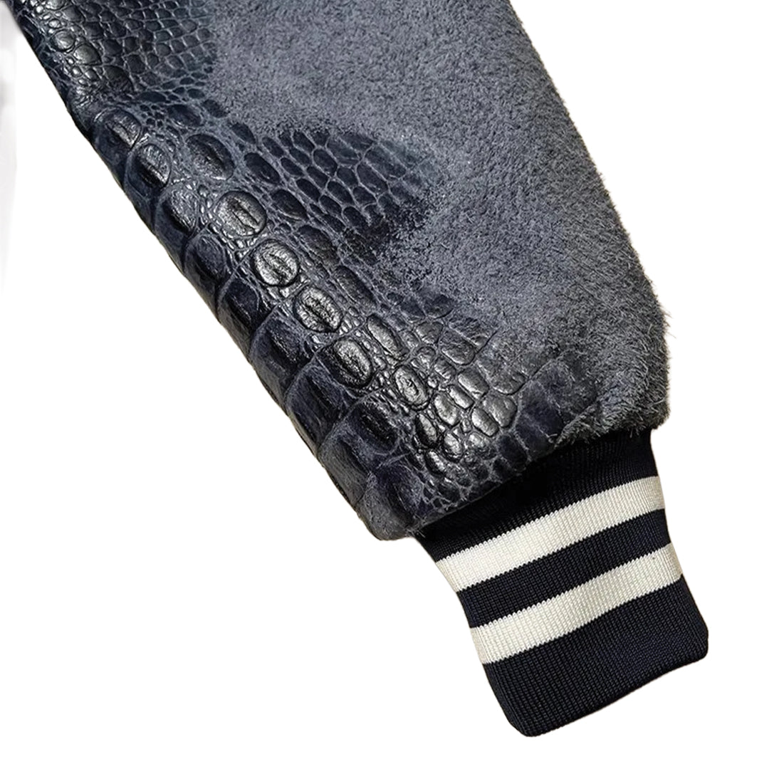 Patchwork Cargo Denim Jakke
