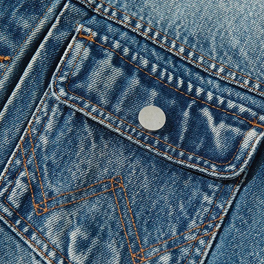 Quilted Denim Jacket