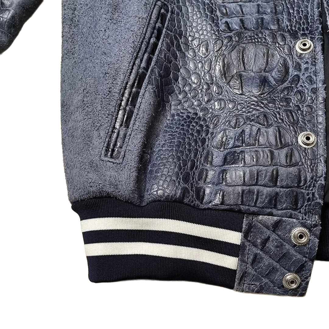 Patchwork Cargo Denim Jakke