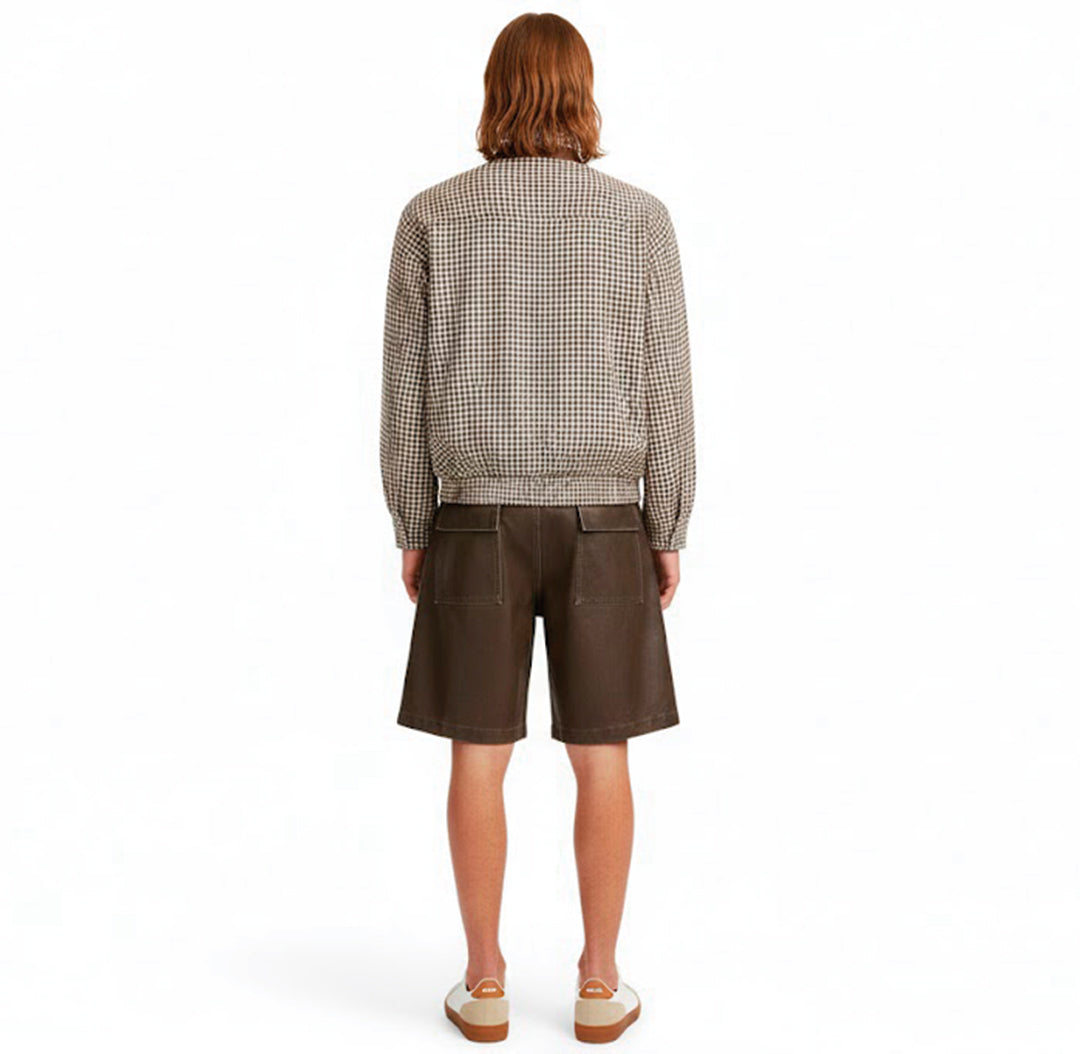 Patchwork Cargo Denim Jakke