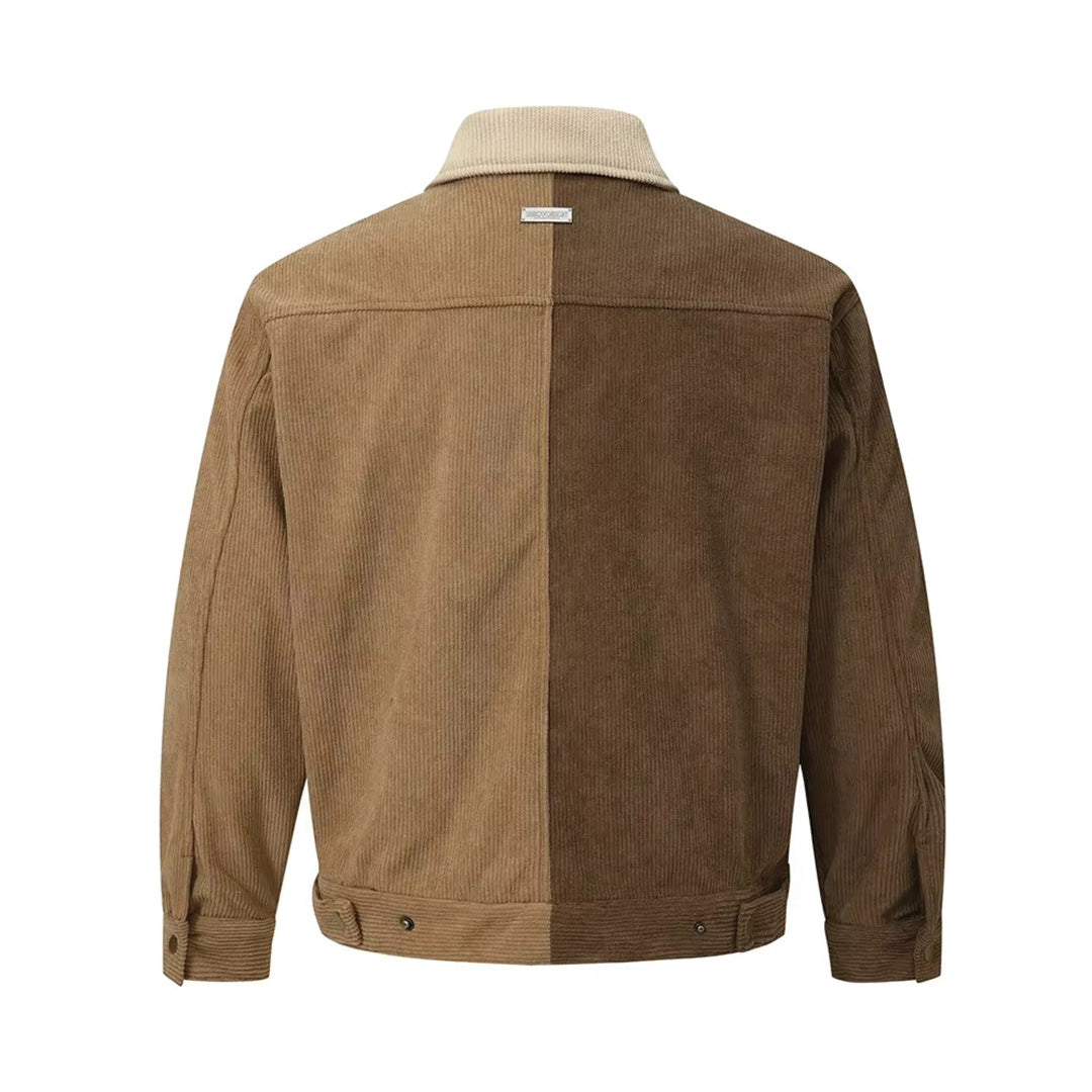 Patchwork Cargo Denim Jacket