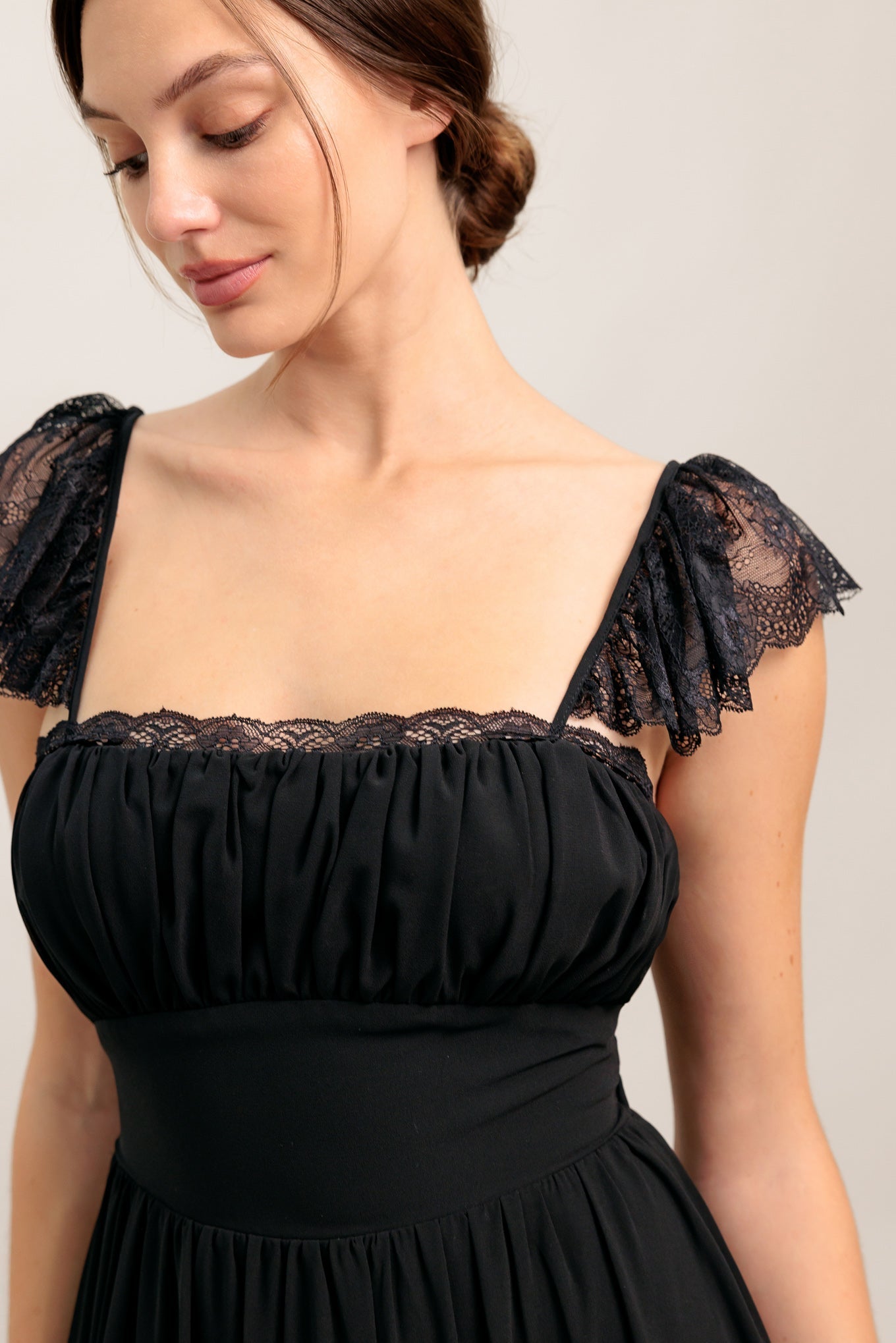 Robe longue tissée Romance oubliée