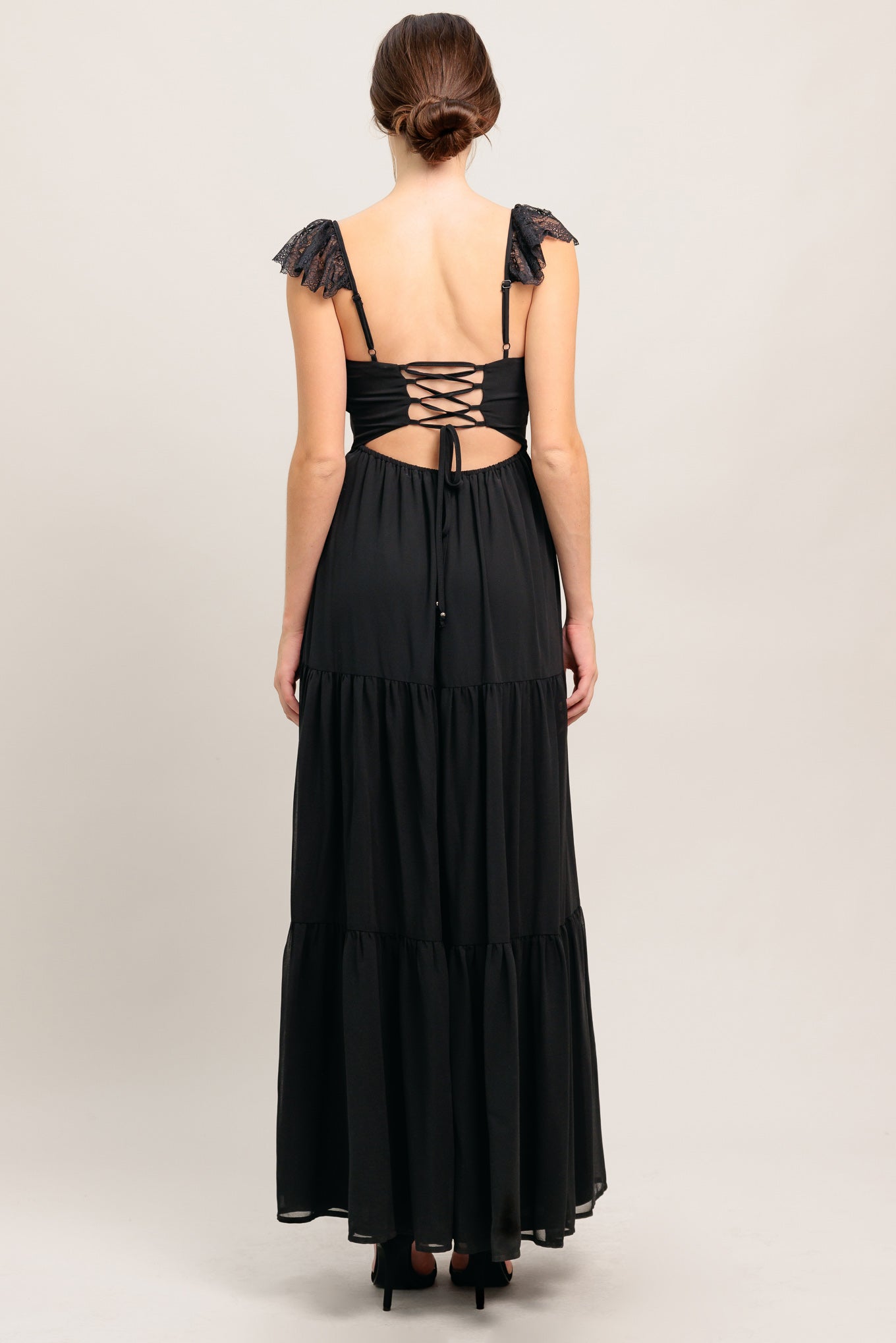 Robe longue tissée Romance oubliée
