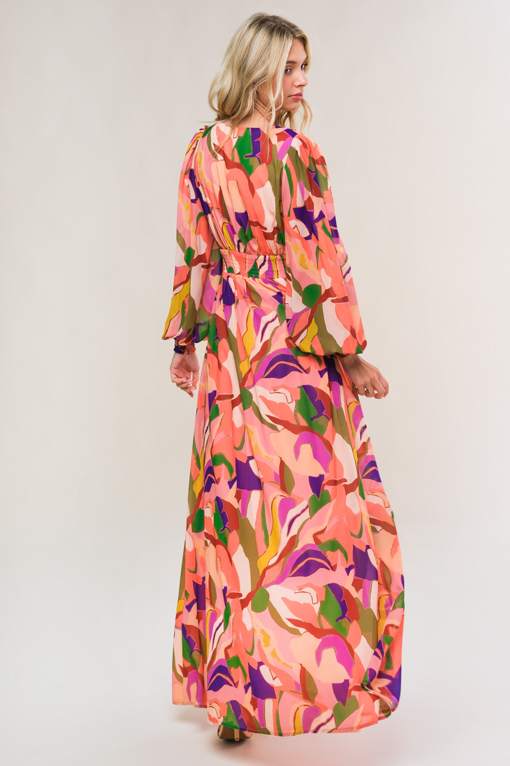 Robe Maxi Tissée Imprimée