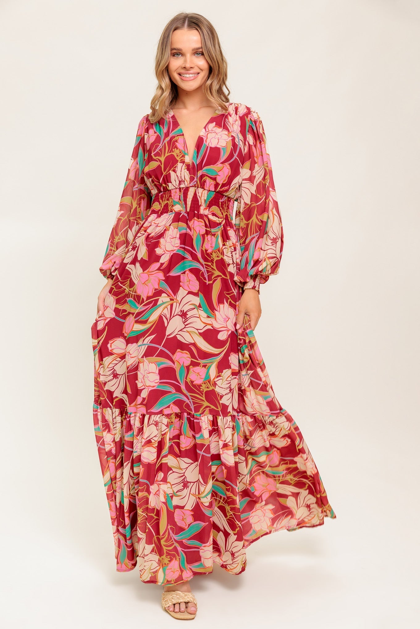 Classic- Amazing Presence Woven Maxi Dress