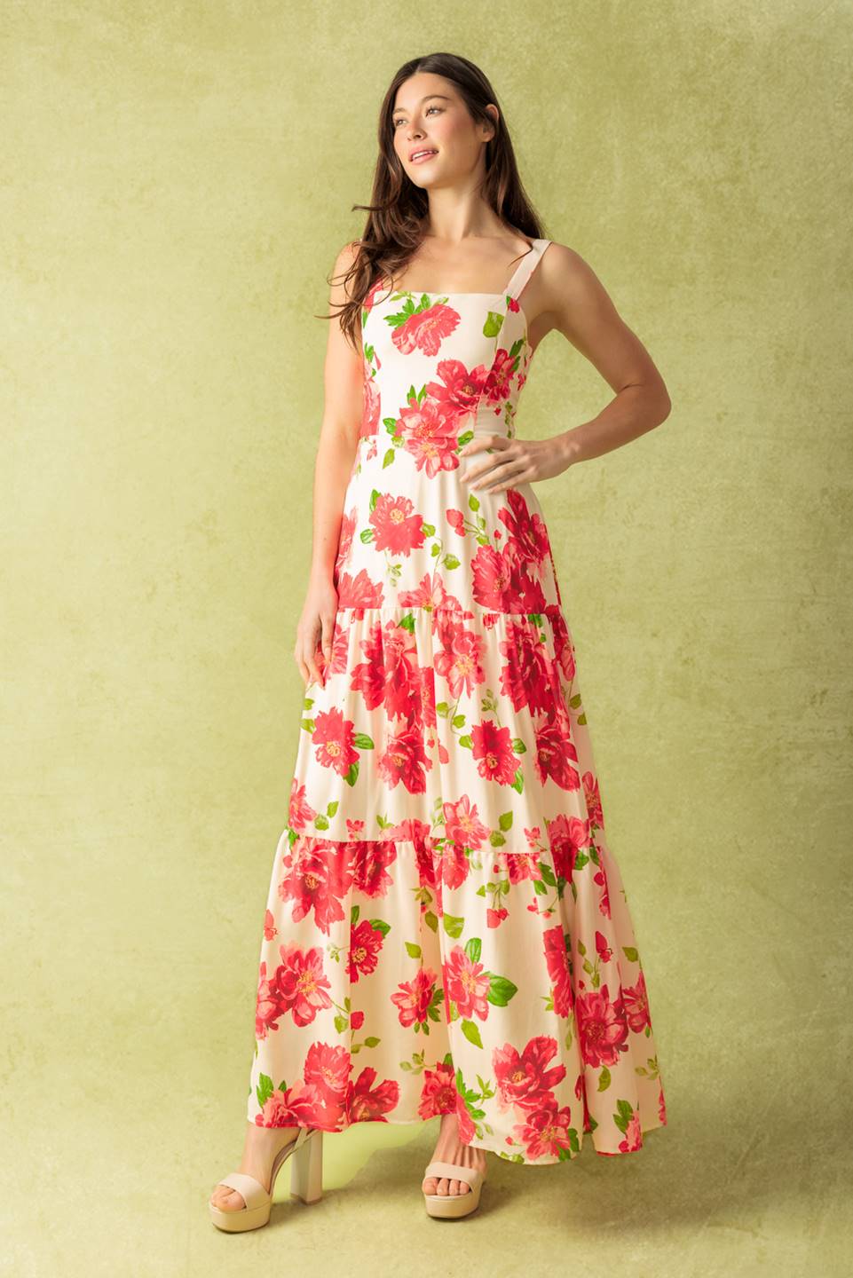 Lost in the Details Woven Maxi Dress