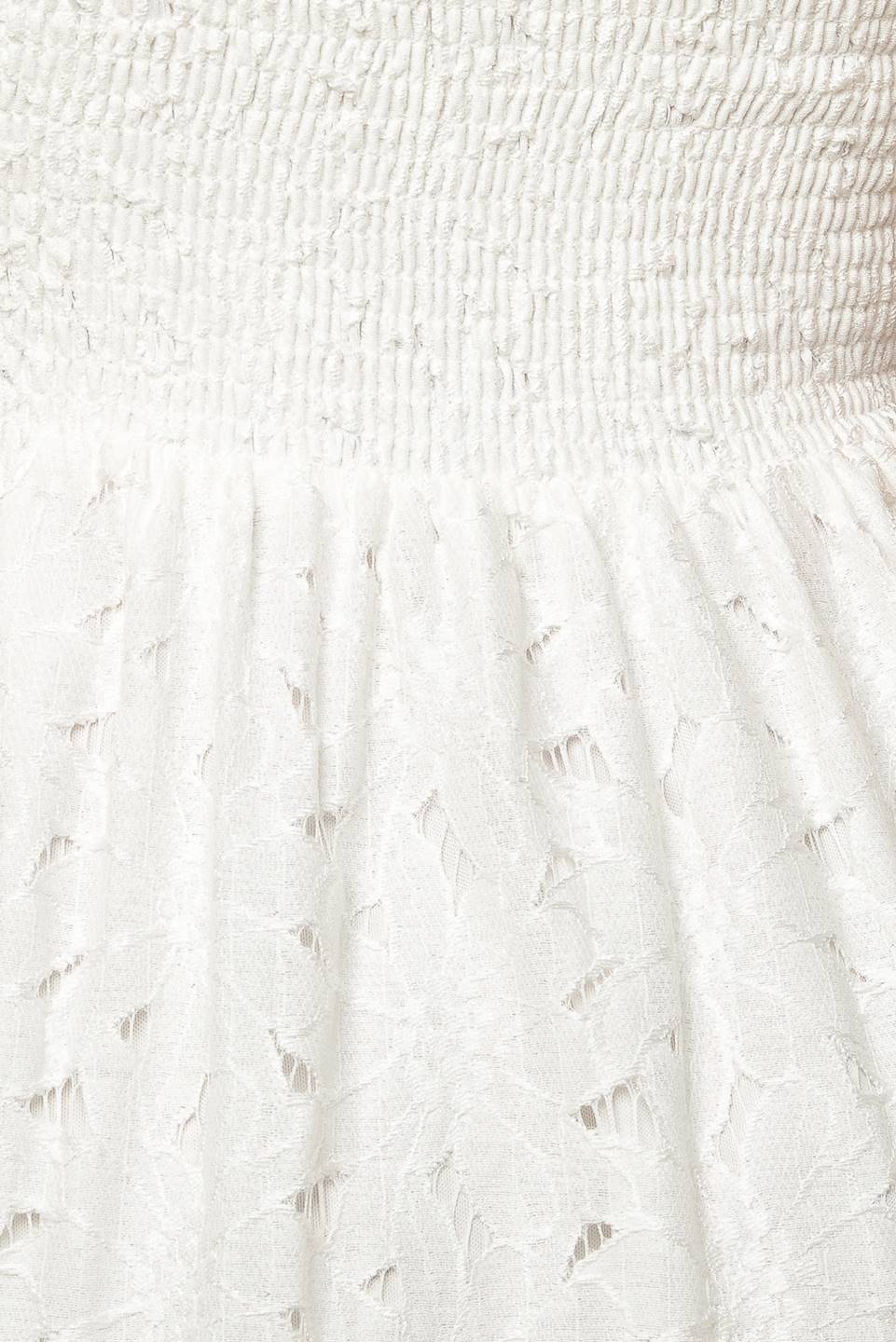 Robe Maxi Dentelle Blanche Puits À Souhaits