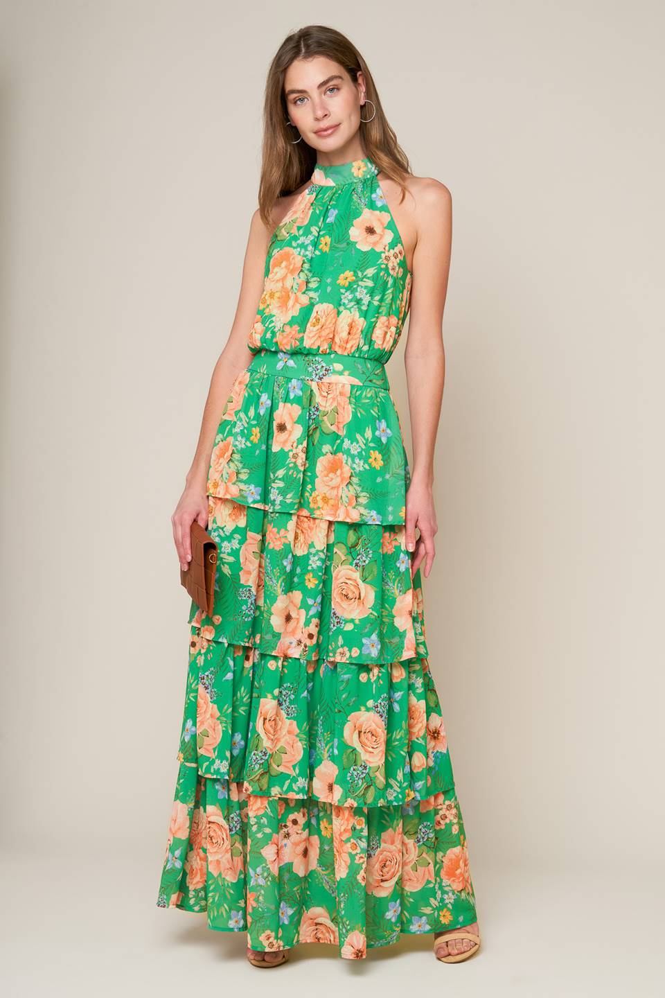 Robe Maxi Tissée Éclat De Porcelaine