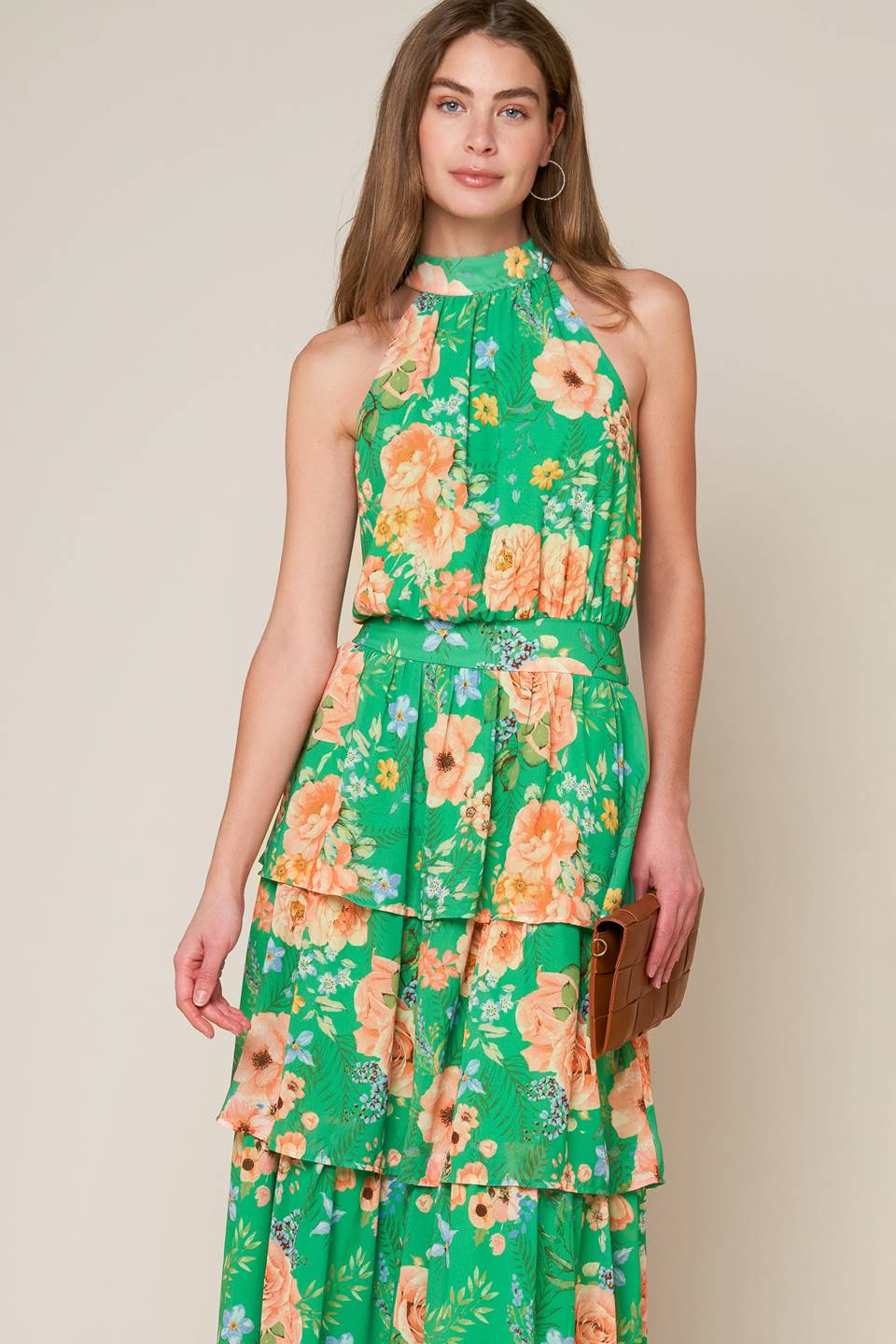 Robe Maxi Tissée Éclat De Porcelaine