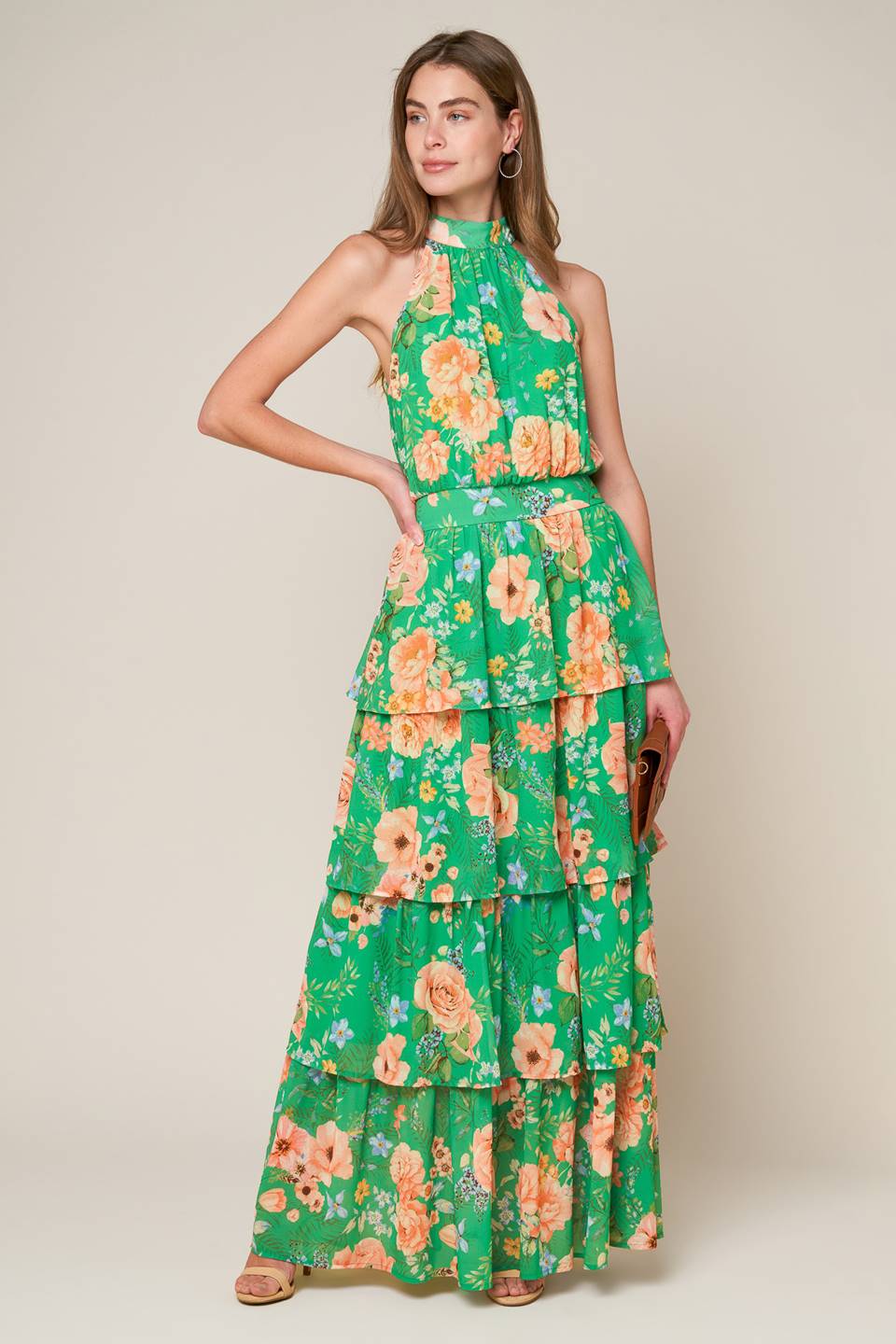Robe Maxi Tissée Éclat De Porcelaine
