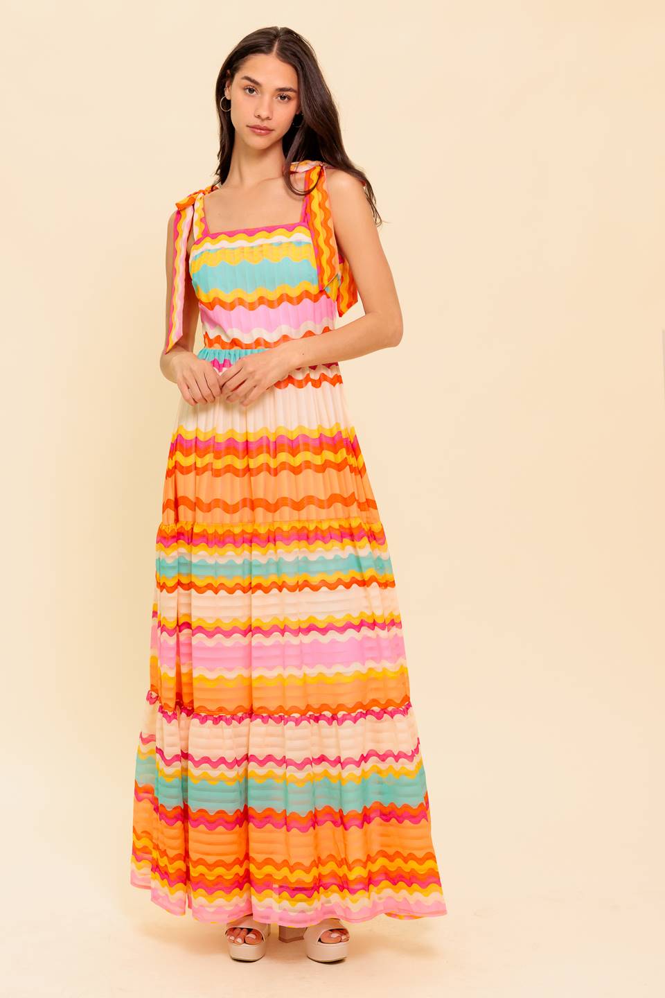 Robe Maxi Tissée Projecteur