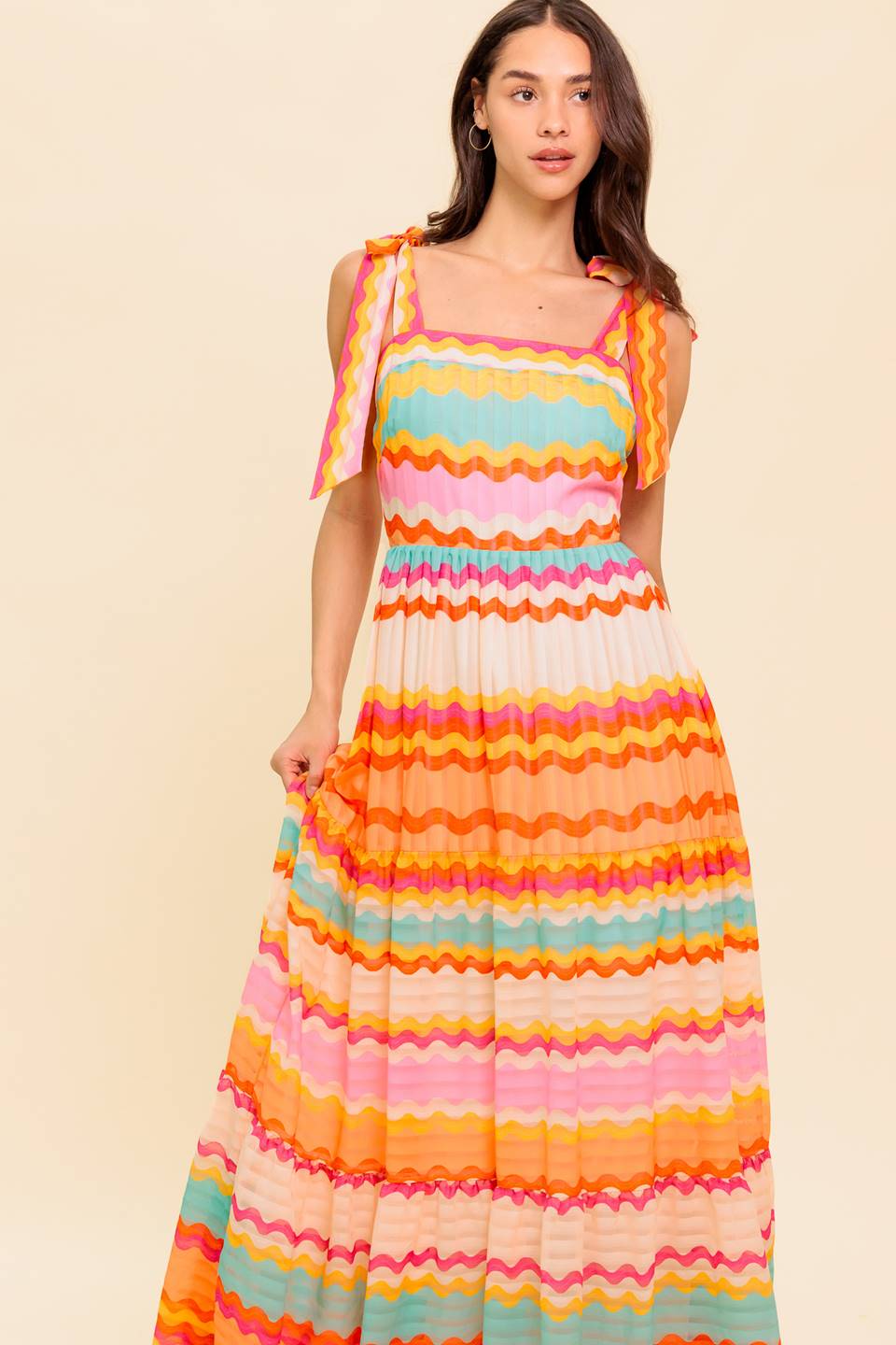 Robe Maxi Tissée Projecteur
