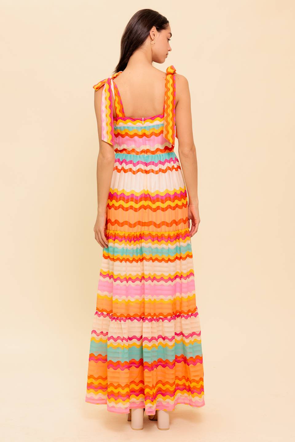 Robe Maxi Tissée Projecteur