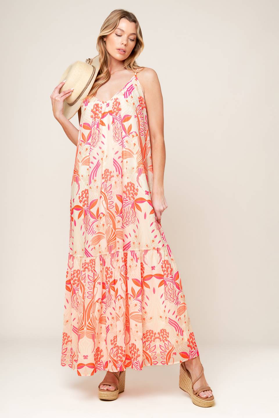 Secret Garden" Woven Maxi Dress