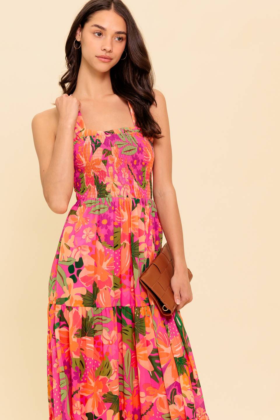 Robe Maxi Tissée Soirée au Lever du Soleil