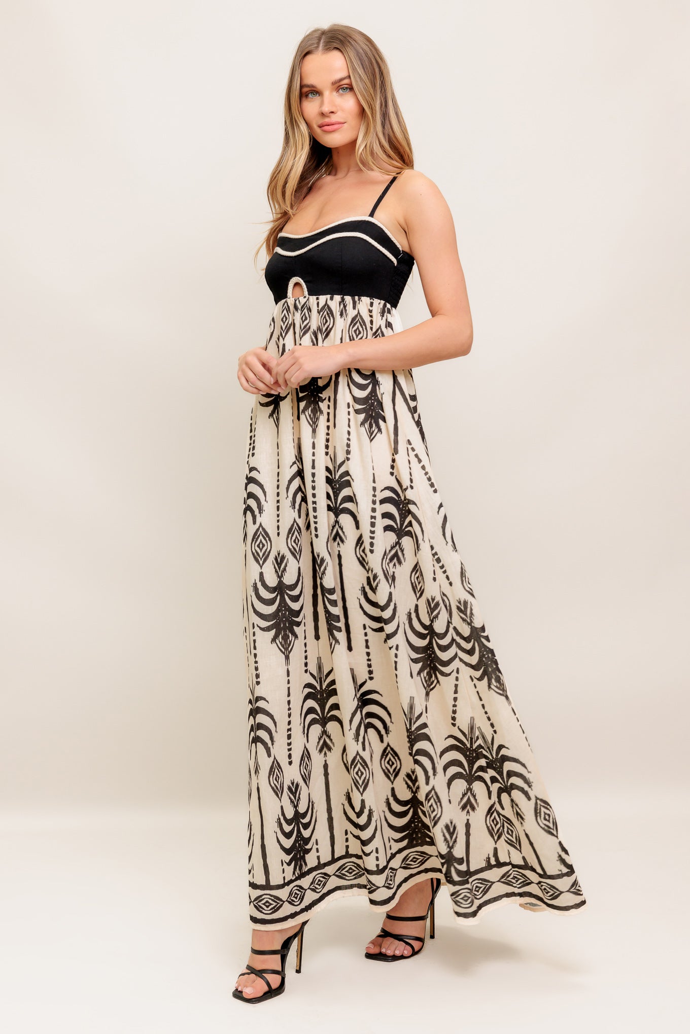 Robe Maxi Tissée Paradis des Palmiers